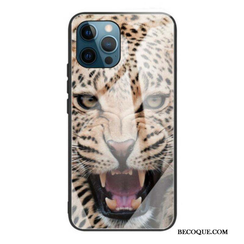 Coque iPhone 13 Pro Verre Trempé Léopard