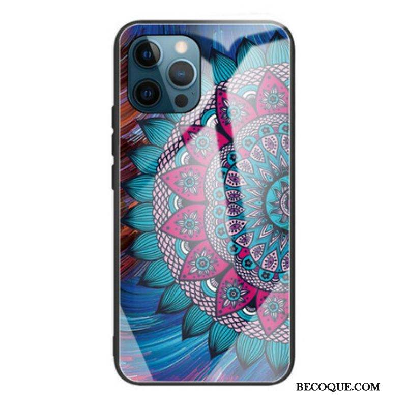 Coque iPhone 13 Pro Verre Trempé Mandala