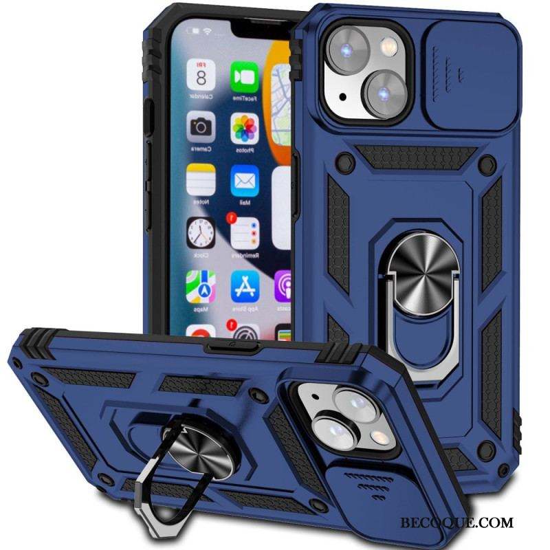 Coque iPhone 14 Plus Support et Protège-Lentilles Design