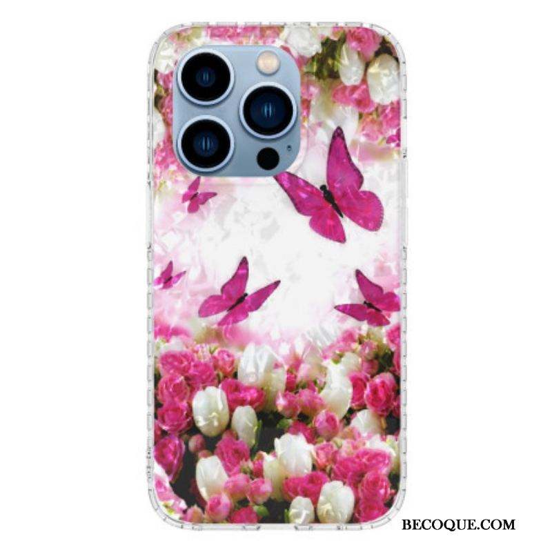 Coque iPhone 14 Pro Max Papillons Stylés