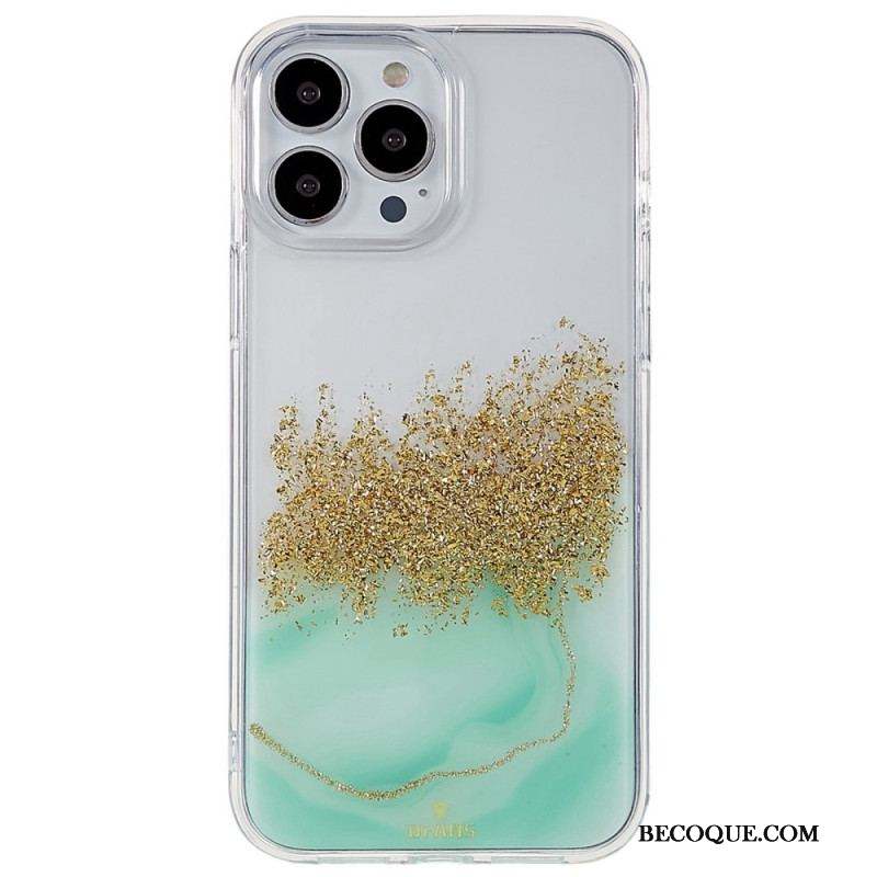 Coque iPhone 14 Pro Paillettes Art