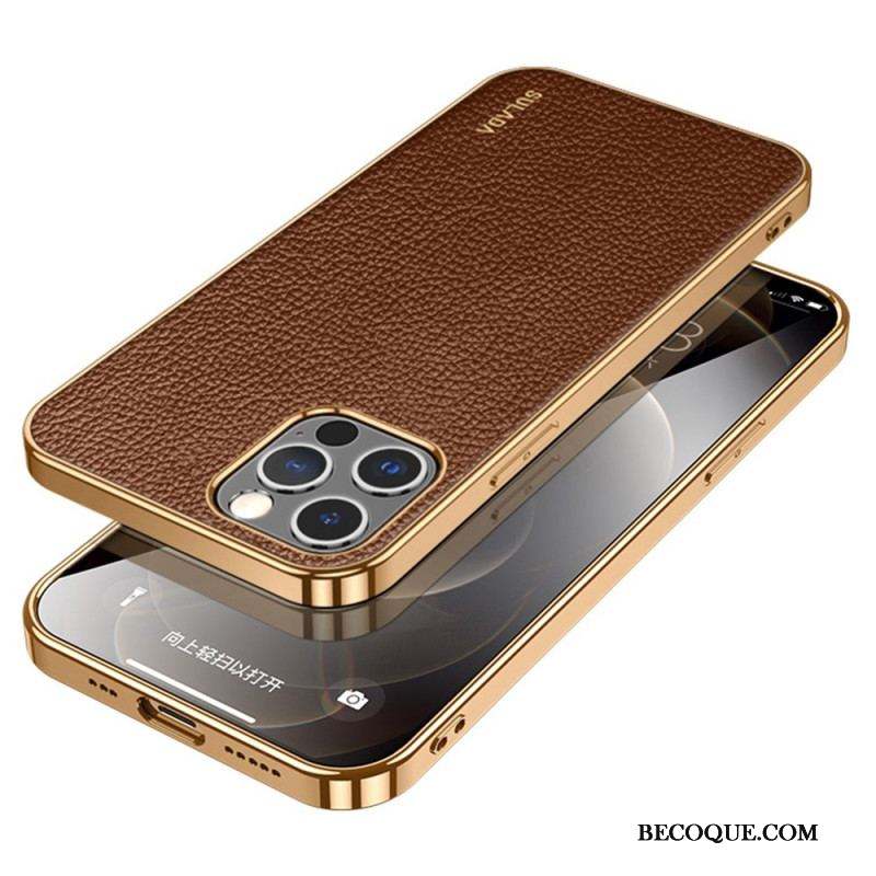 Coque iPhone 14 Pro Style Cuir SULADA