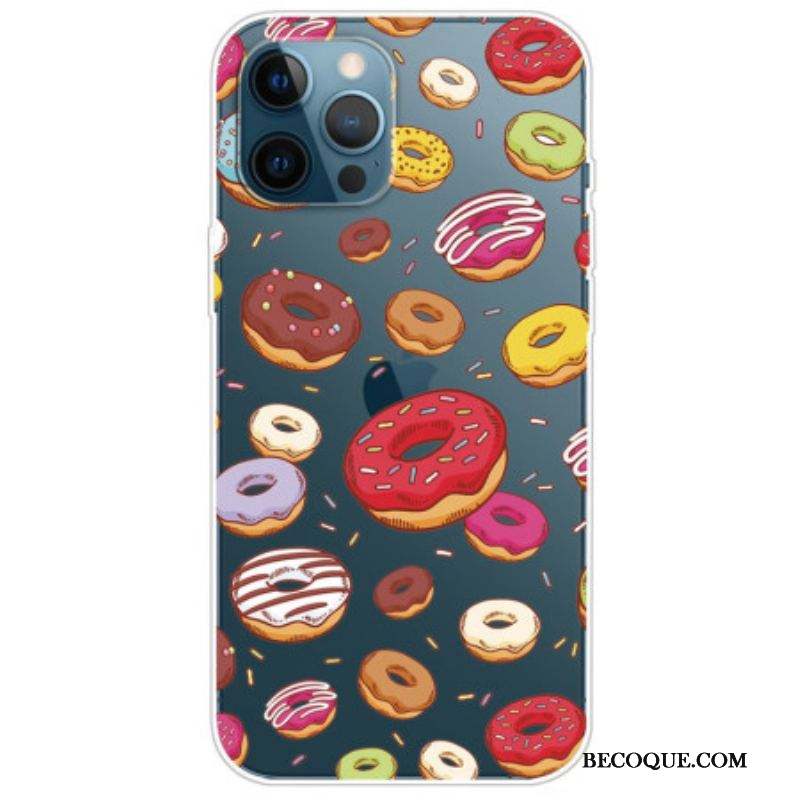 Coque iPhone 14 Pro Transparente Donuts