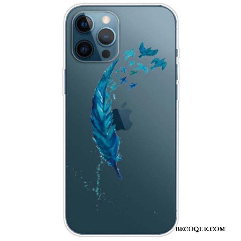 Coque iPhone 14 Pro Transparente Plume