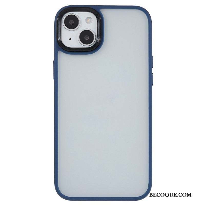 Coque iPhone 15 Plus Dos Acrylique et Rebords Silicone