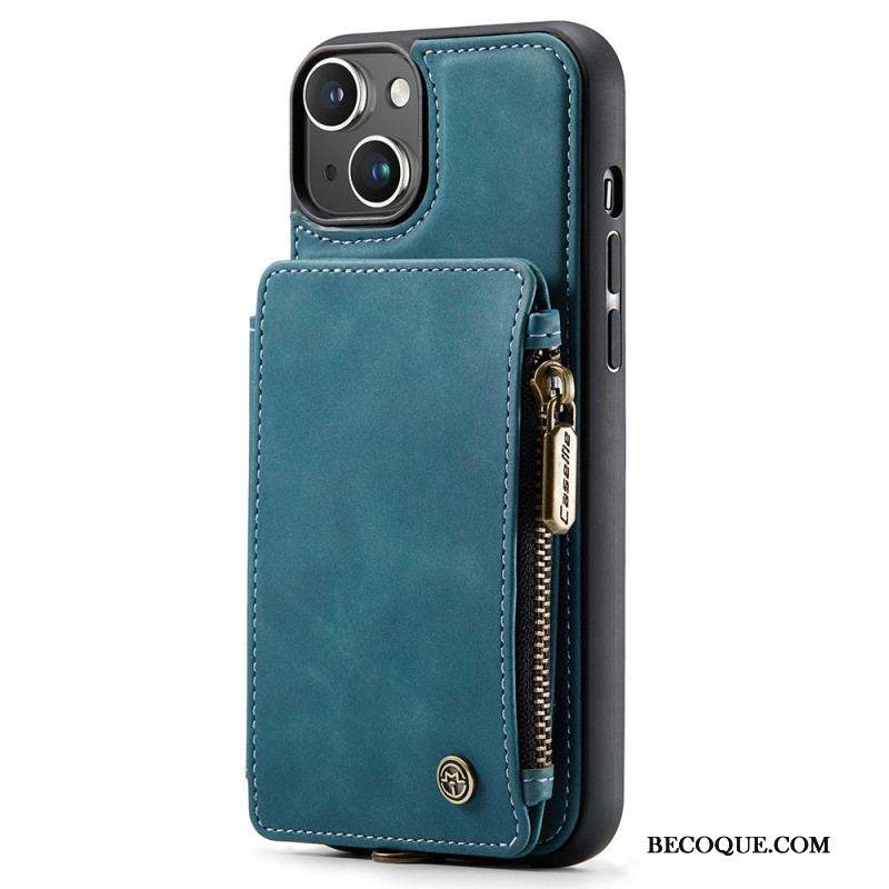 Coque iPhone 15 Plus Style Portefeuille CASEME