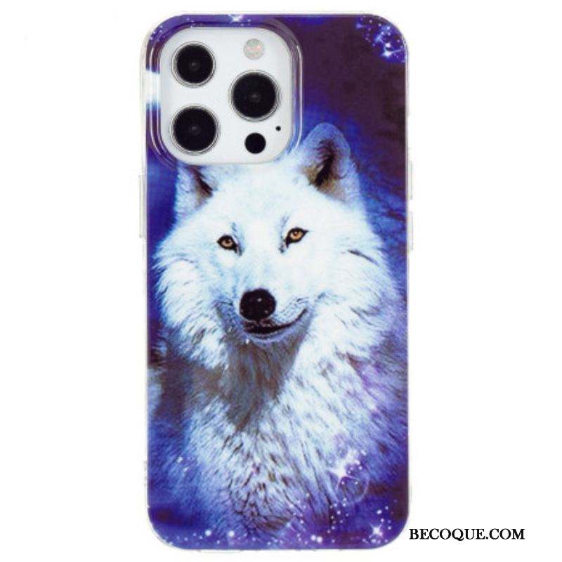 Coque iPhone 15 Pro Max Fluorescente Loup