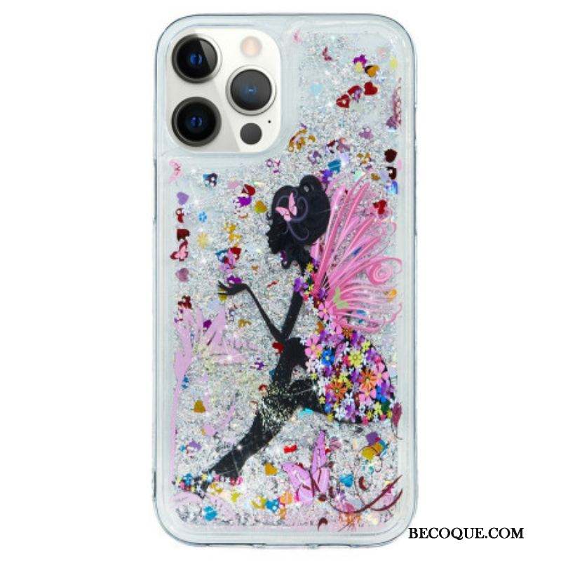 Coque iPhone 15 Pro Max Paillettes Chien