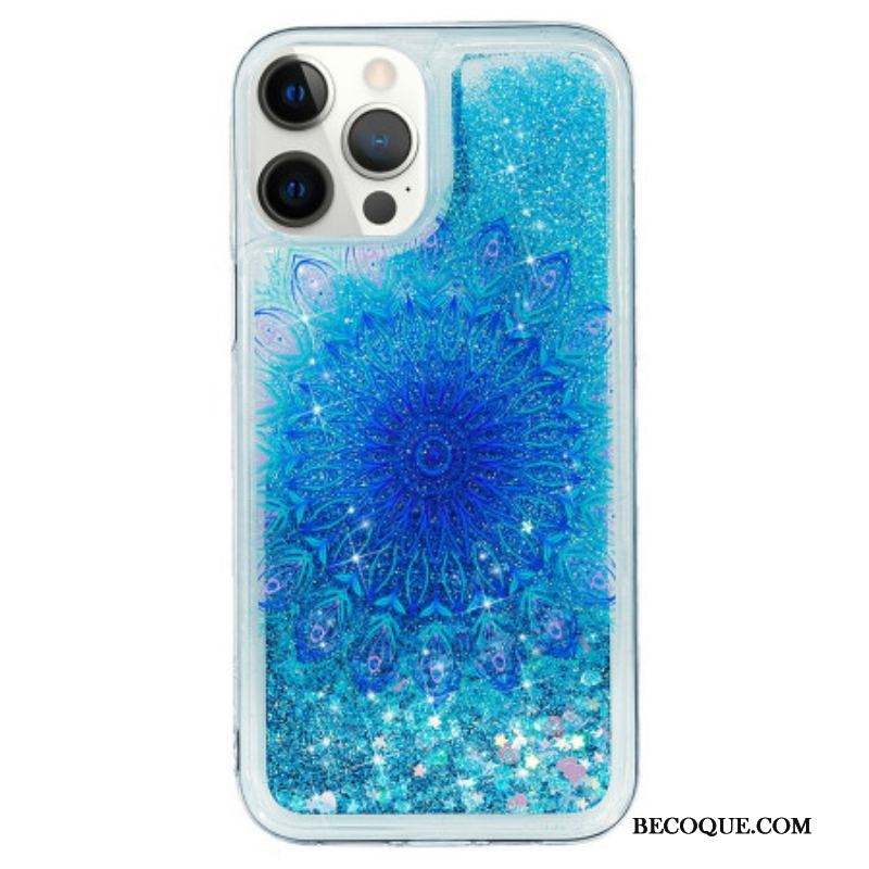 Coque iPhone 15 Pro Max Paillettes Mandala