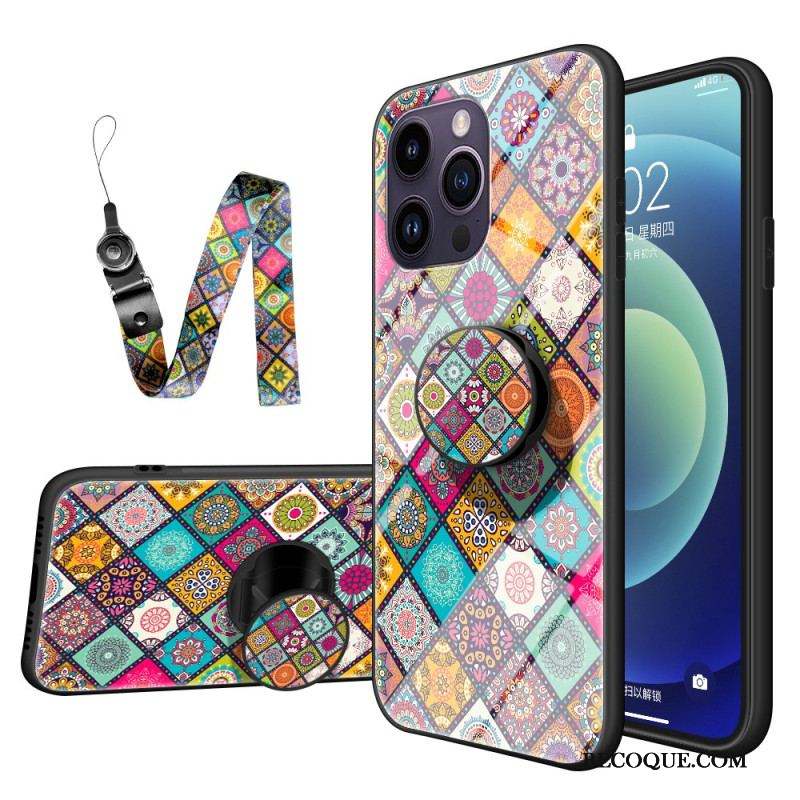 Coque iPhone 15 Pro Max Patchwork