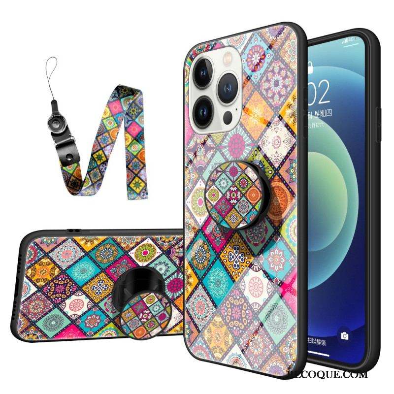 Coque iPhone 15 Pro Patchwork