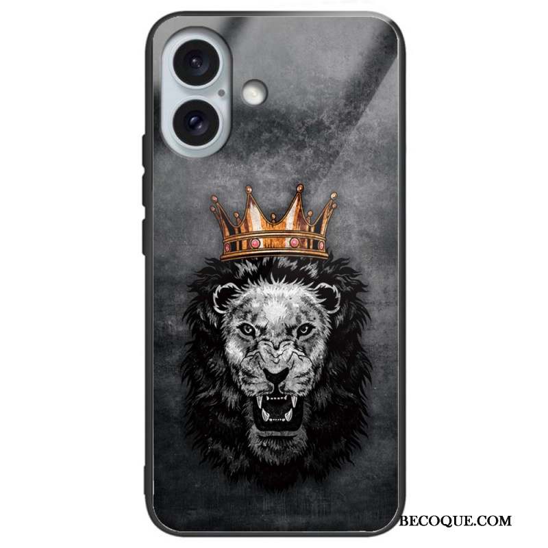 Coque iPhone 16 Plus Verre Trempé Motif
