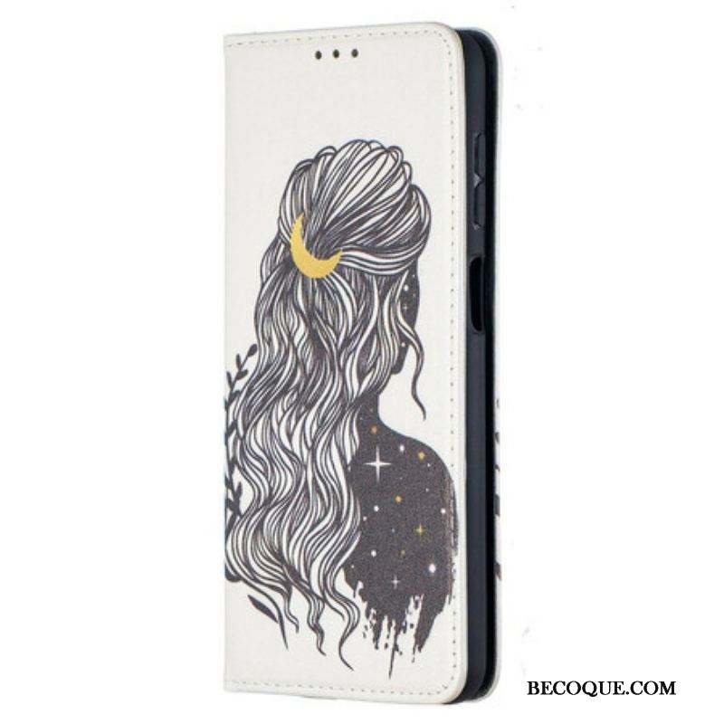 Flip Cover Samsung Galaxy A12 / M12 Jolie Chevelure