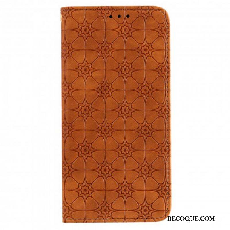 Flip Cover Samsung Galaxy M31 Fleurs Baroques