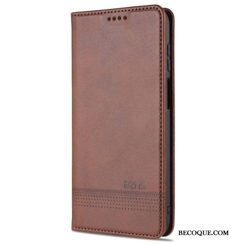 Flip Cover Samsung Galaxy M32 Style Cuir AZNS