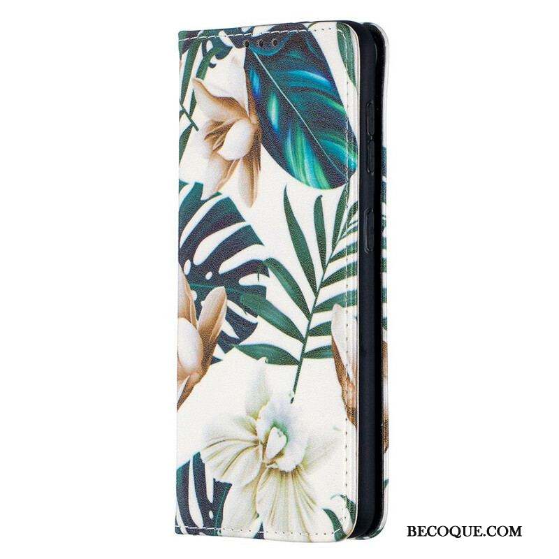 Flip Cover Samsung Galaxy S21 5G Feuilles