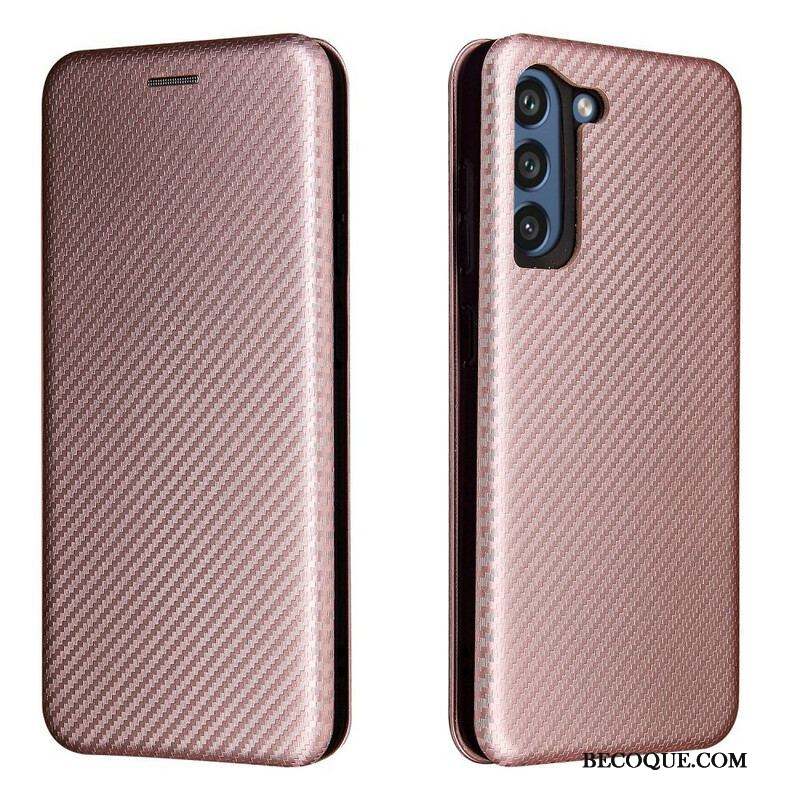 Flip Cover Samsung Galaxy S21 FE Fibre Carbone