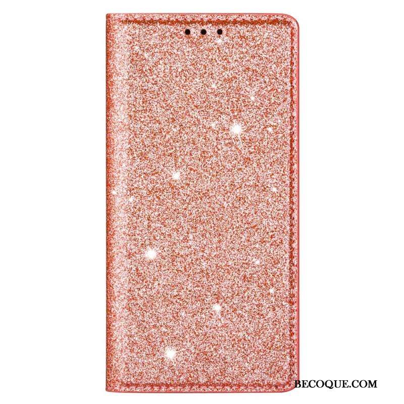 Flip Cover Samsung Galaxy S22 5G Style Paillettes