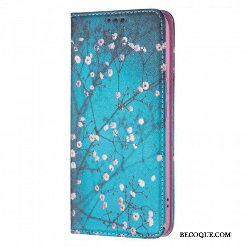 Flip Cover Samsung Galaxy S22 Plus 5G Branches Fleuries