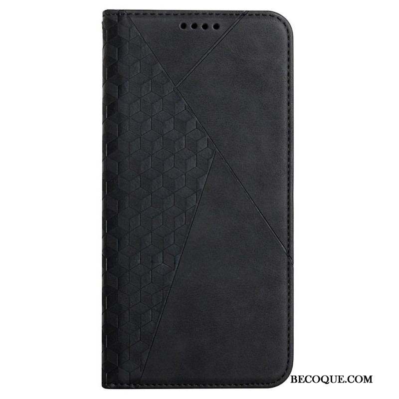 Flip Cover Samsung Galaxy S22 Plus 5G Style Cuir Texture Diamant