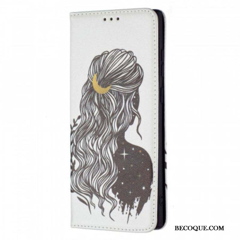 Flip Cover Samsung Galaxy S22 Ultra 5G Jolie Chevelure