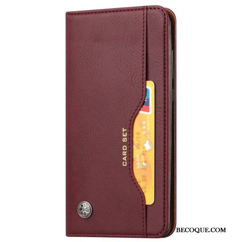 Flip Cover Samsung Galaxy S23 5G Simili Cuir Porte-Cartes