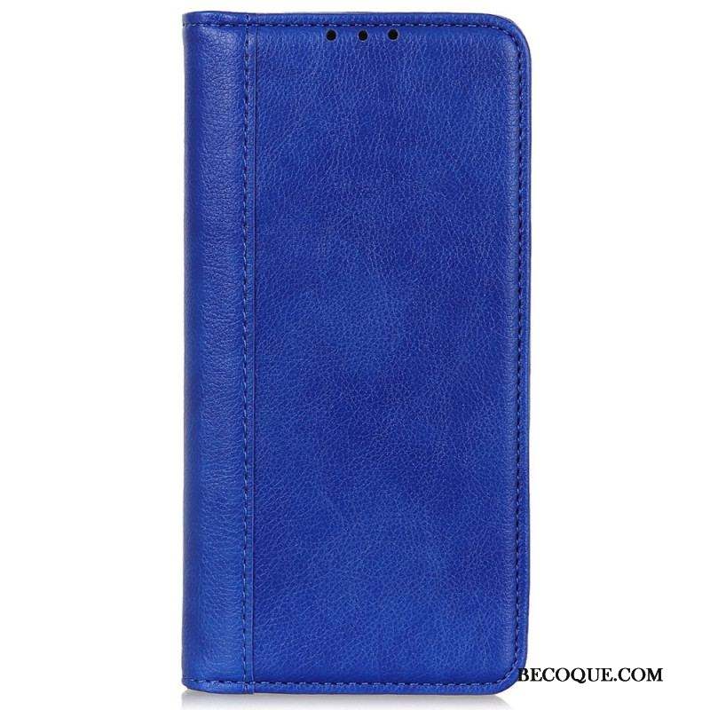 Flip Cover Sony Xperia Pro-I Cuir Litchi Fendu Élégance