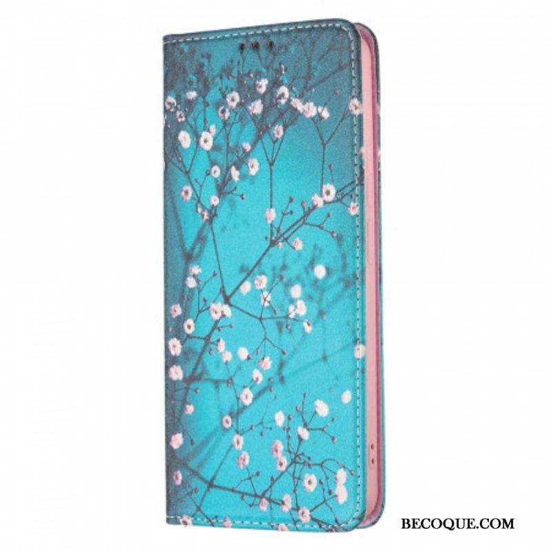 Flip Cover Xiaomi Redmi Note 11 Pro Plus 5G Branches Fleuries