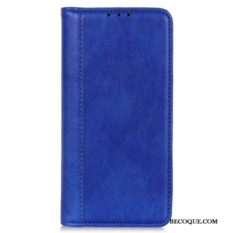 Flip Cover Xiaomi Redmi Note 12 4G Cuir Fendu Vintage