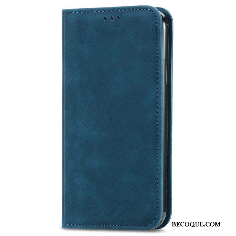 Flip Cover iPhone 15 Plus Simili Cuir Douceur