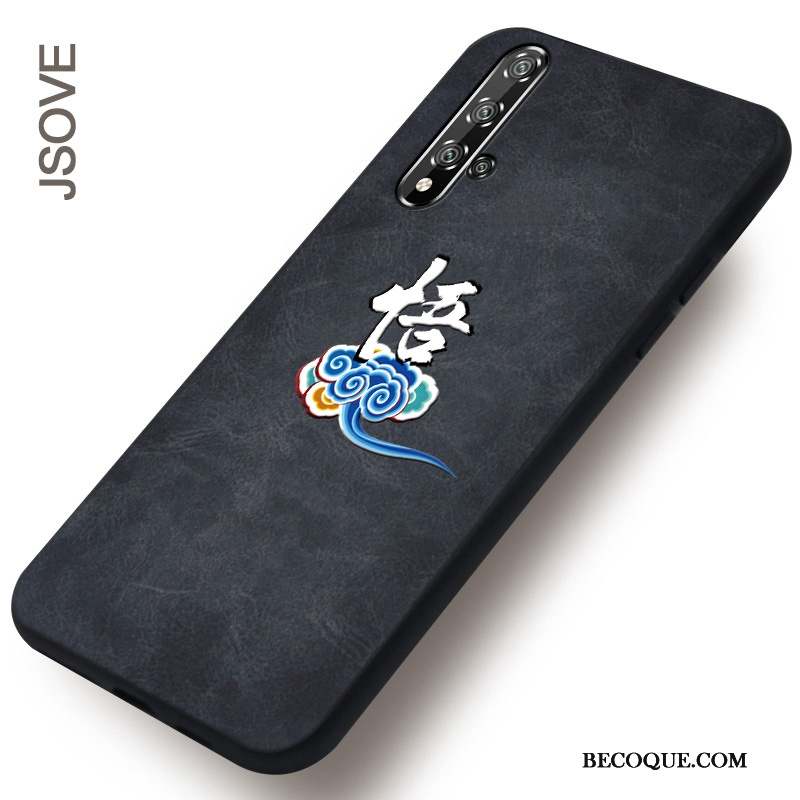 Honor 20 Coque Jeunesse Net Rouge Étui Amoureux Mode Tendance