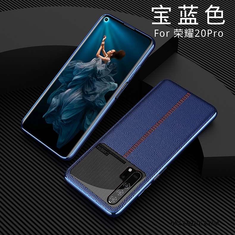 Honor 20 Pro Coque De Téléphone Silicone Bleu Luxe Incassable Qualité