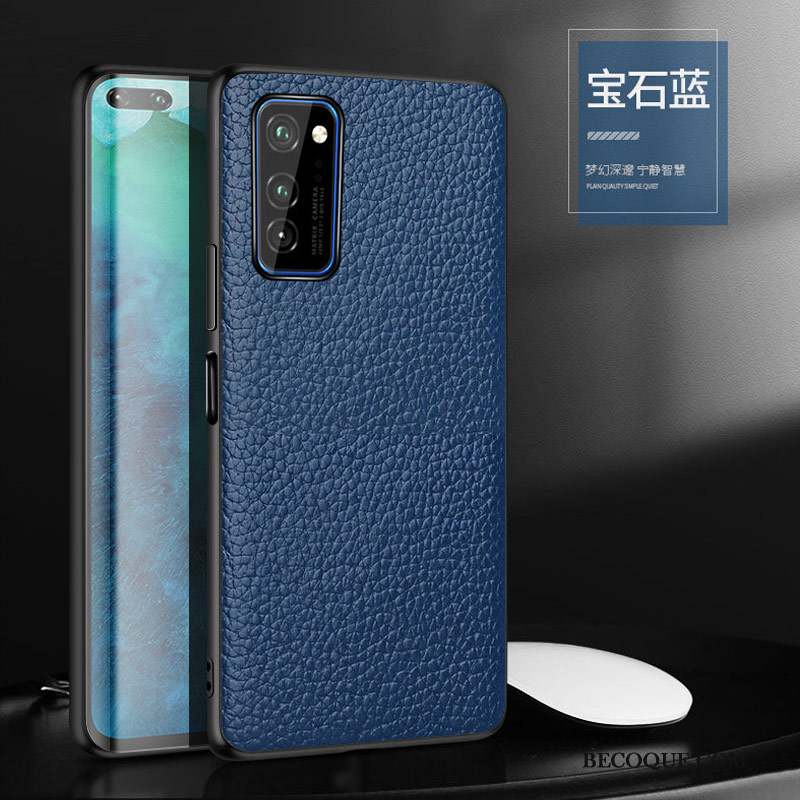 Honor 30 Pro Business Incassable Silicone Bleu Protection Coque De Téléphone