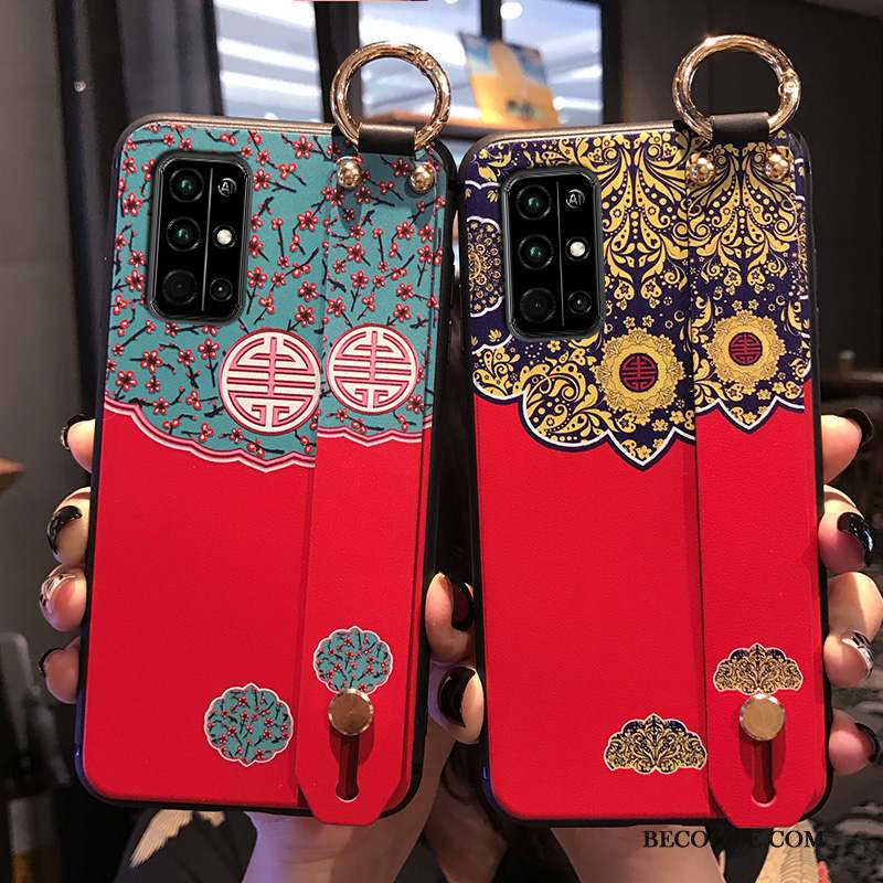 Honor 30s Coque Rouge Créatif Étui Palais Style Chinois Tout Compris