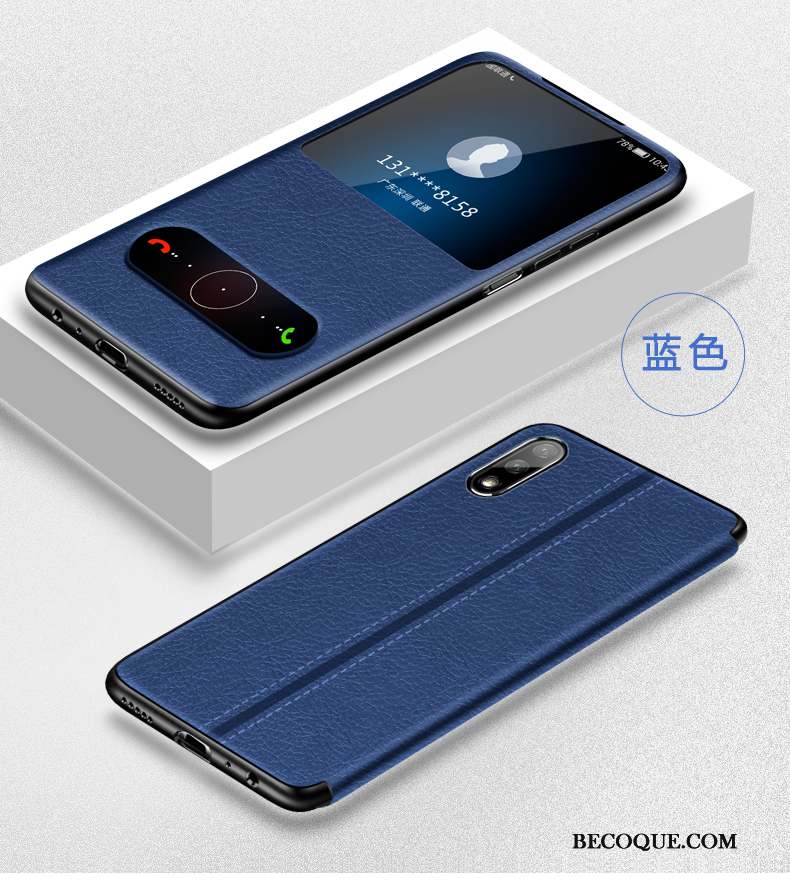 Honor 9x Coque Bleu Magnétisme Créatif Protection Très Mince Luxe