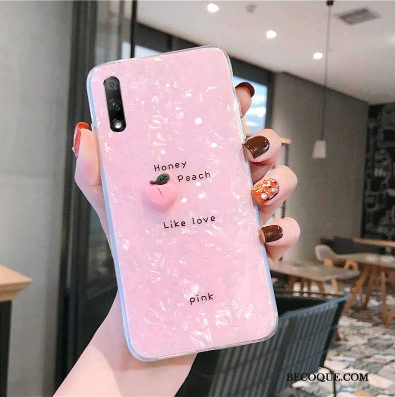 Honor 9x Coque Rose Modèle Fleurie Nouveau Incassable Personnalité Net Rouge