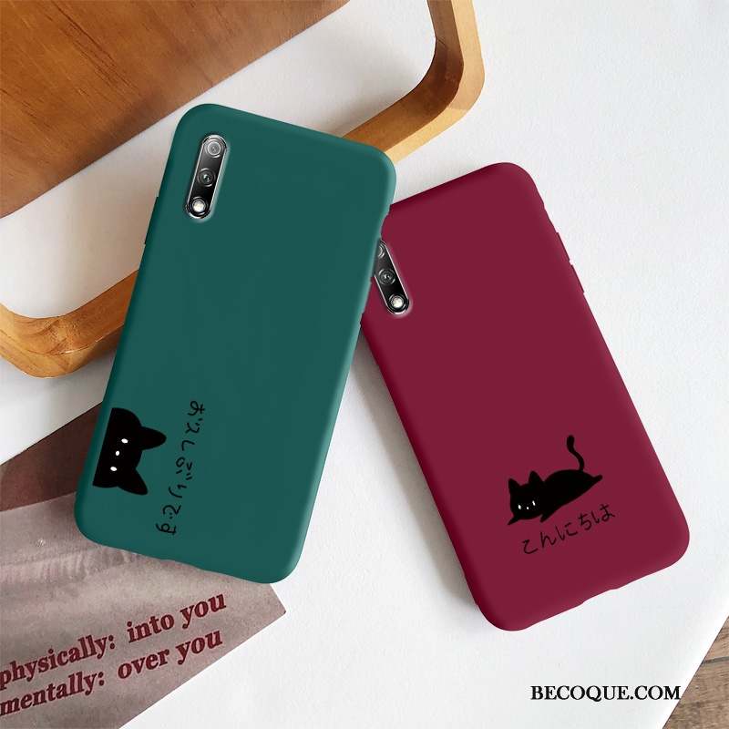 Honor 9x Coque Tout Compris Chat Amoureux Petit Très Mince Créatif