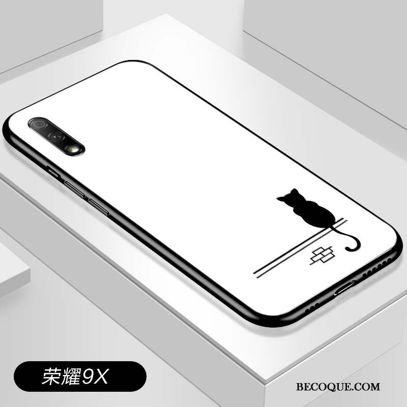 Honor 9x Incassable Coque De Téléphone Blanc Clair Simple Créatif