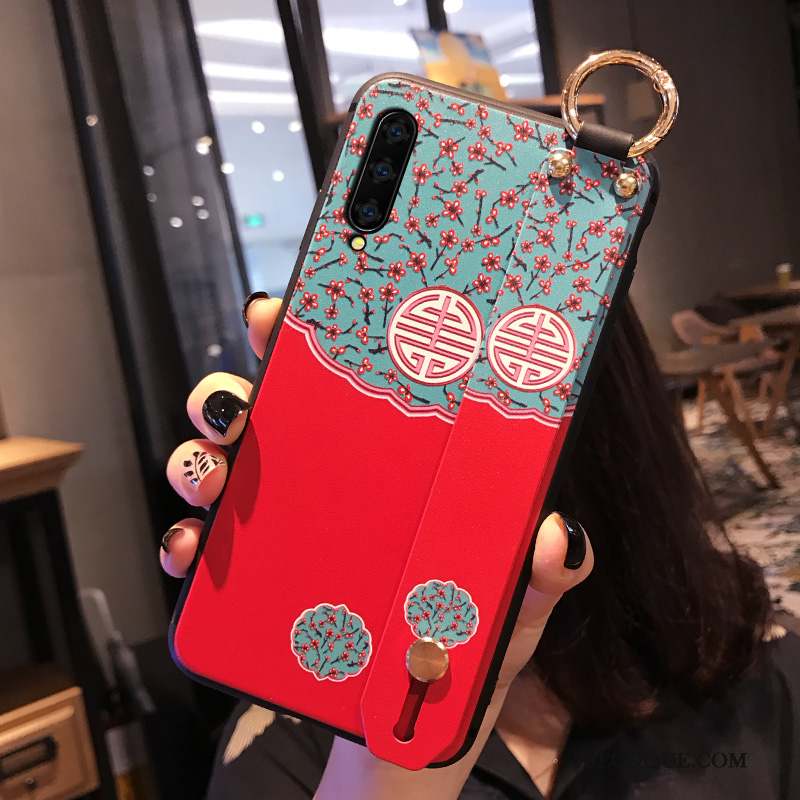 Honor 9x Pro Coque Style Chinois Tendance Silicone Rouge Téléphone Portable Créatif
