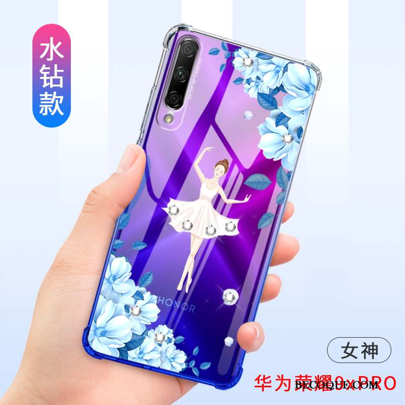 Honor 9x Pro Coque Tout Compris Incassable Protection Silicone Violet Fluide Doux