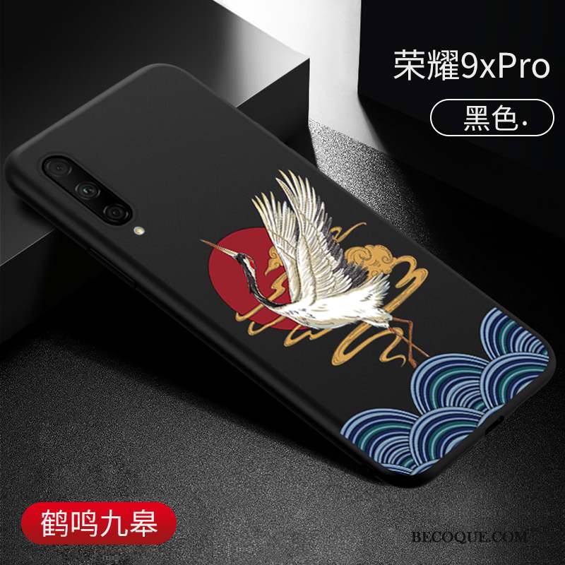 Honor 9x Pro Personnalité Marque De Tendance Vintage Coque De Téléphone Net Rouge Luxe