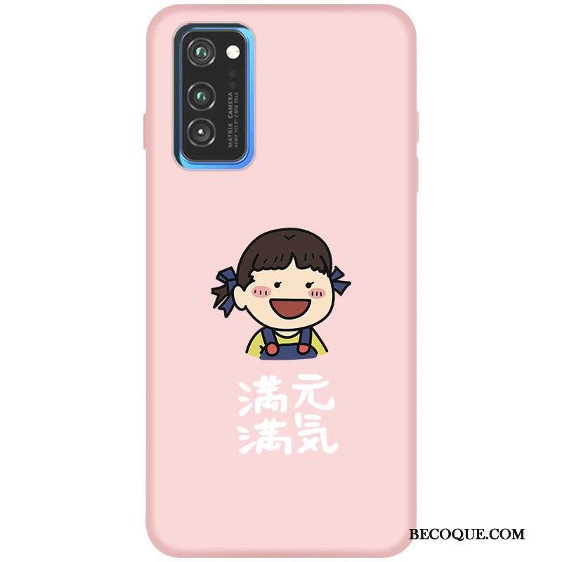 Honor View30 Charmant Rose Étui Coque De Téléphone Fluide Doux Tendance