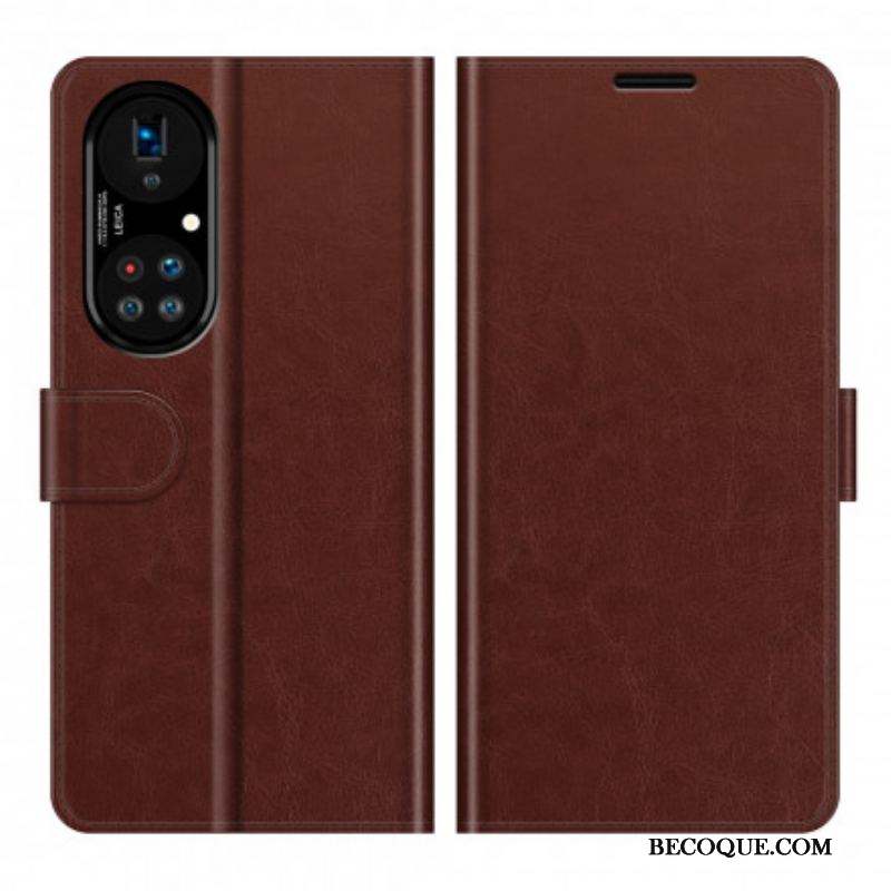 Housse Huawei P50 Pro Style Cuir Design