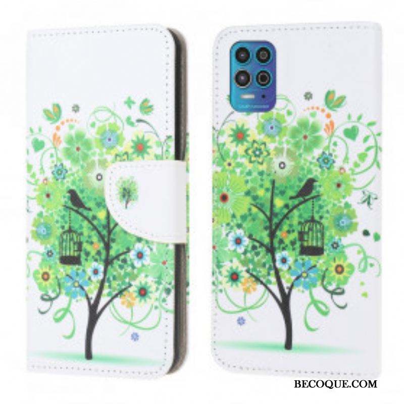 Housse Moto G100 Arbre Fleuri