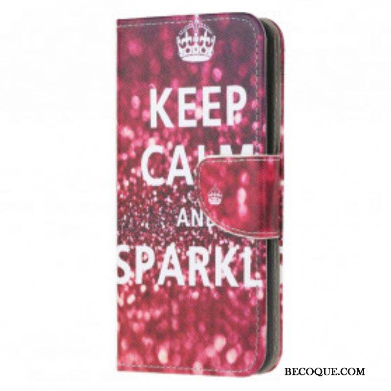 Housse Moto G30 / Moto G10 Keep Calm and Sparkle