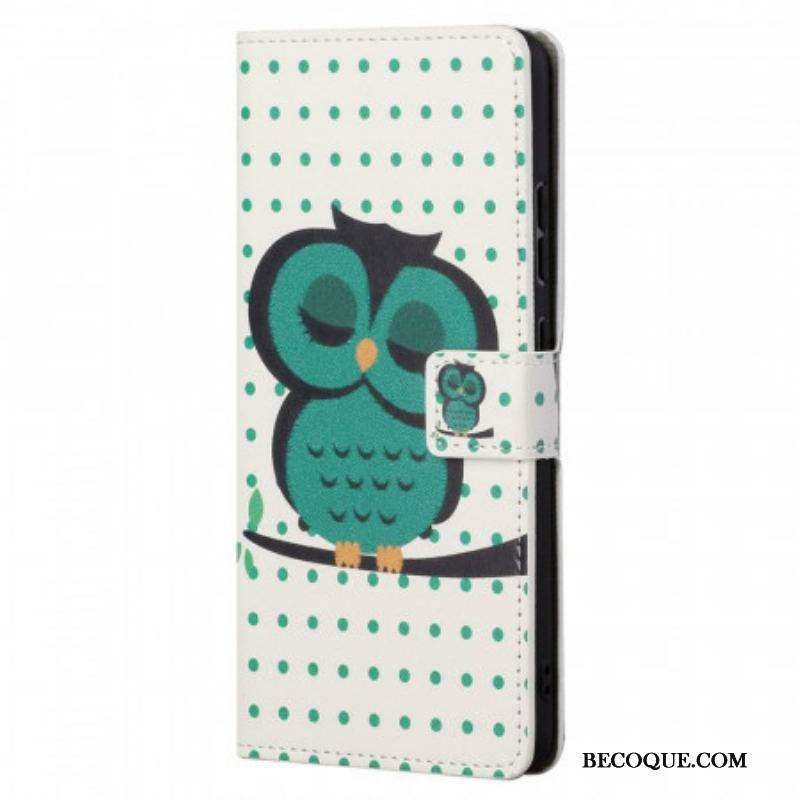 Housse Moto G41 / G31 Hibou Endormi