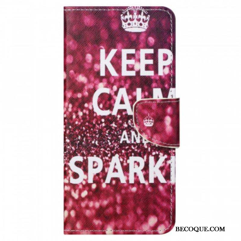 Housse Moto G41 / G31 Keep Calm and Sparkle