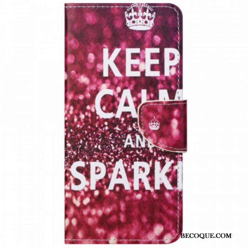 Housse Moto G51 5G Keep Calm and Sparkle