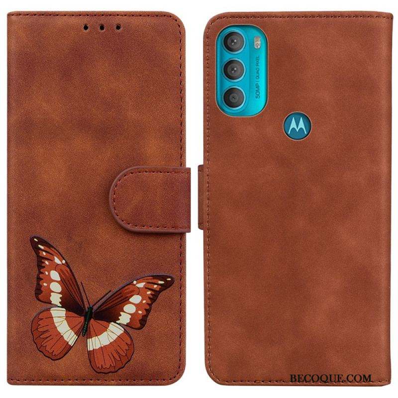 Housse Moto G71 5G Skin-Touch Papillon