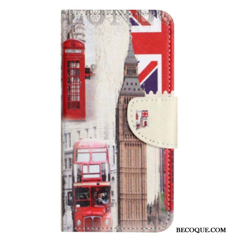 Housse Moto G73 5G London Life